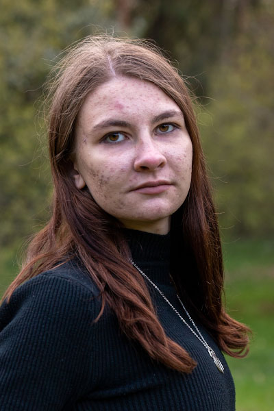 Женский портрет до ретуши