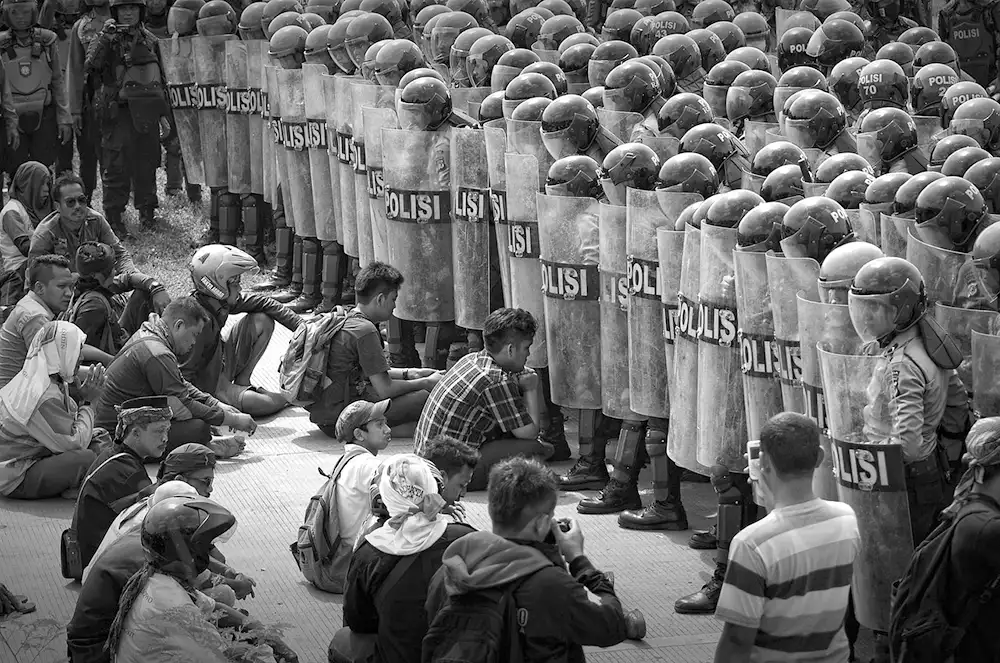 фоторепортаж с акции протеста